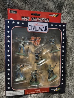 W Gran Bretaña Guerra Civil Infantería Confederada Soldados Set 1 52000 Figuras Lote x6 Foto 1 de 4