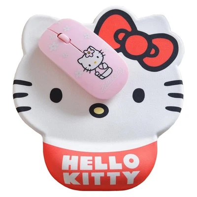 Cute Hello Kitty Mouse Pad Wrist Support, Hello Kitty Desk Accessories Office... - Image 1 of 4
