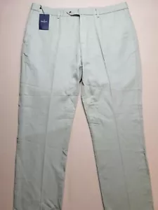 HACKETT Men's UK 38R Kensington Slim Linen Blend Chinos (NEW) In Pistachio Green - Picture 1 of 19