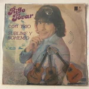 Rigo Tovar, Sublime Y Bohemio, 1982 Promo Mexican Lp Open Spine Cover, Bolero - Picture 1 of 4