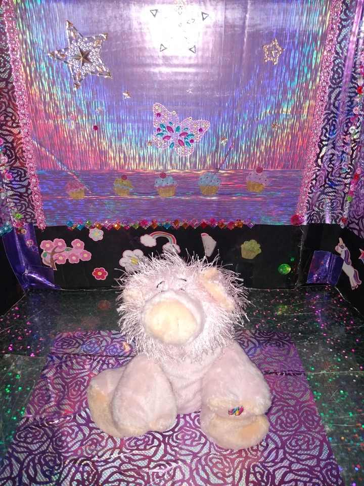 🦄Ganz / Webkinz Stringy "Pig" Pink Color HM002 9" Plush! *No Code. - Image 1 of 4