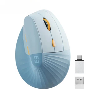 Vertical Wireless Mouse Type C Rechargeable Ergonomic USB&Type C Mice for Laptop - Picture 1 of 27