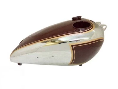 BSA C10 C11 MAROON 着色铬石罐/适合 — 第 1/4 张图片