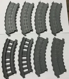 Thomas & Friends Super Station Curved Train Track Replacement Part CS Qty 8 - Picture 1 of 4