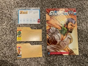 G.I. JOE 25th #5 Shipwreck Vs Copperhead: Sec Shield Comic and 2 file cards - Picture 1 of 3