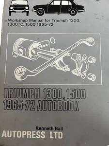 TRIUMPH 1300 & 1500, 1965 - 19732. Autopress Workshop Manual - Picture 1 of 1