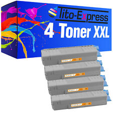4er Set Laser Toner Kartuschen XXL PlatinumSerie für OKI C612DN C612N C612 Serie
