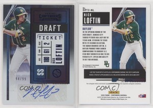2020 Panini Contenders Pick 2 Draft Ticket Blue /99 Nick Loftin #DPT2-NL Auto