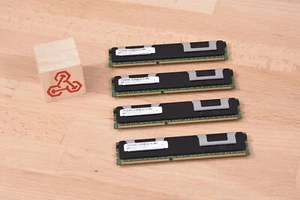 Micron 8GB x 4 (32GB) 2RX4 PC3-10600R (1333Mhz) mt36kszf1g72pz-1g4d1 Lot of 4 - Picture 1 of 2