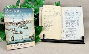 ⭐️ Signatures from Historic Women!⭐ Boston, Cradle of Liberty - 1947, 1st Ed. HC - Picture 1 of 20