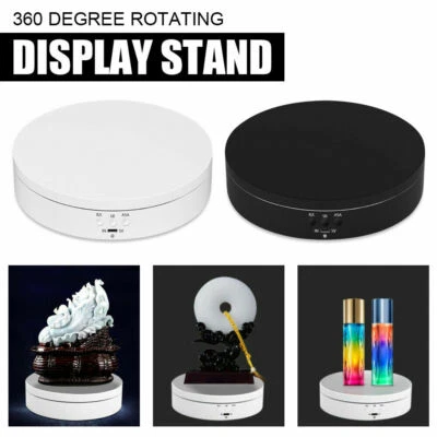 360° Rotating Electric Turntable Display Stand Jewelry Photography Show Holder - Image 1 of 4