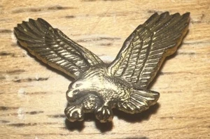 Eagle Pin cTo 1/10 10K Yellow Gold Filled In - Picture 1 of 6