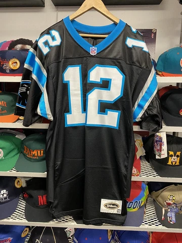 NWT Adult 48 KERRY COLLINS CAROLINA PANTHERS AUTHENTIC Pro WILSON JERSEY Black Cover