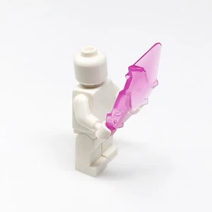 79985 LEGO Minifigure Weapon SWORD Blade Bar Crystal Shard Transparent Dark Pink - Picture 1 of 2