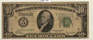 {RAR} 1928 Ten Dollar FRN Numerical #:5 Richmond, VA. {Circulated} {LOT#2} - Bild 1 von 2