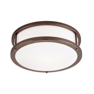 Access Lighting Conga 2-Light 16" Flush Mount, Bronze/Opal - 50080-BRZ-OPL - Picture 1 of 1