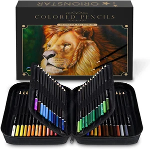 Orionstar Colouring Pencils Set of 72 Colours with Zipper Case for Adult Artist - Picture 1 of 12