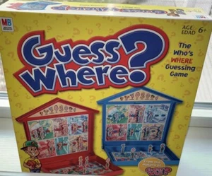 Vintage Guess Where Brettspiel - Ersatzteile KOMPLETTSETS rot & blau - Bild 1 von 4