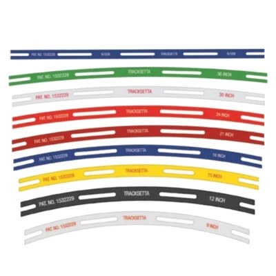 Tracksetta Track Guides N TT OO O Scale Straight & Curves by  Melcam Models Peco - Image 1 of 2