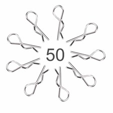 50Pcs RC Accessory R Type Body Clip Pin for 1/10 1/12 1/16 Car Shell Accessory#^