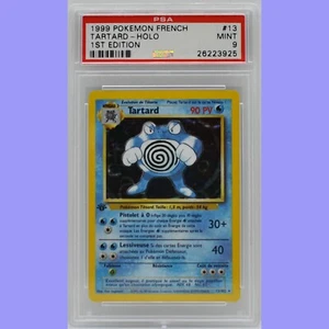 Pokemon 1st Edition Base Set French Poliwrath (Tartard) Holo 13/102 PSA 9 MINT  - Picture 1 of 4