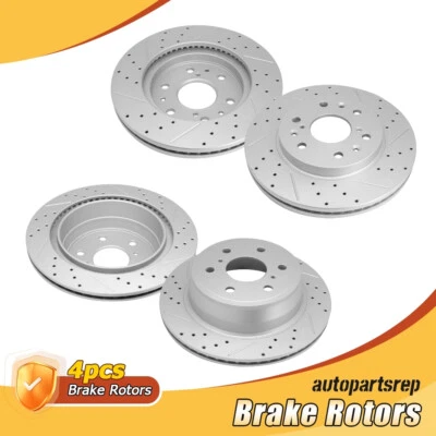 Kit de rotores de disco de freno delanteros y traseros para Cadillac Escalade ESV 2007-2008 2011-2020 Foto 1 de 4