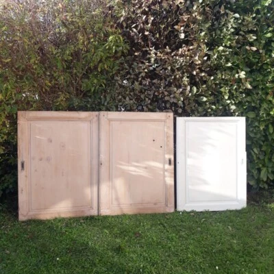 Portes coulissantes anciennes paire plus une Antique Sliding Doors Pair Plus Old - Photo 1/4