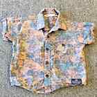 Munster Floral Hawaiian Button Down Little Boys Shirt Size 2T (Boy)