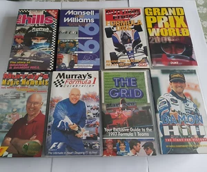 X8 Bundle Formula 1 F1 VHS Tapes Mansell & Williams Murray Damon Hill etc F1 Rac - Picture 1 of 7