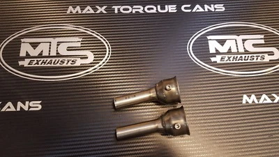 MAX TORQUE CANS 2 X Escape MTC Salida Doble ASESINOS DE DECIBELIOS / DEFLECTOR 2 x Lado Izquierdo