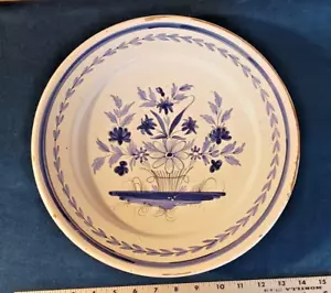 Grande antico caricatore Quimper XVIII secolo circa! Adolphe Porquier 12,75" raro. - Foto 1 di 17