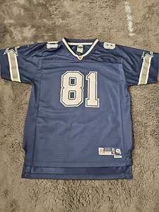 Reebok Dallas Cowboys Trikot XL blau Terrell Owens 81 blau Länge +2 Fußball - Bild 1 von 12