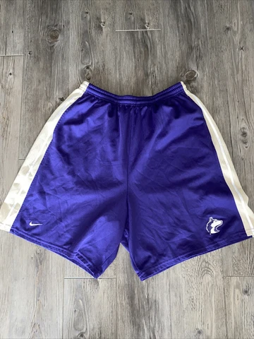 Nike Team University of Washington Huskies Basketball Shorts Dri-Fit Large VTG Cover