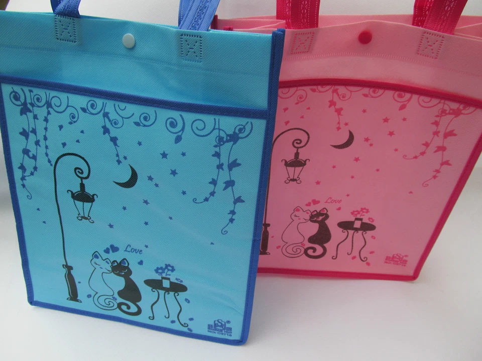 FAT-CATZ-COPY-CATZ MEDIUM CUTE CATS CLOTH GIFT LUNCH SHOPPING LADIES GIRLS SHORT HANDLE HANDBAG UK