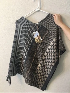 Baby Alpaca 🦙 Handmade Women Cape/Poncho OS made In PERU, BRAND NEW With tags - Picture 1 of 8