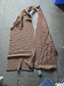 Neu mit Etikett! 128 $ Brooks Brothers braun grau Uhr Tartan Wolle Seide hergestellt in Italien Schal - Bild 1 von 6