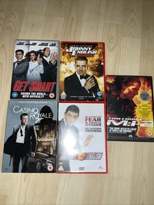 Mixed Bundle 5 X Action Spy DVD Johnny English, Casino Royal, Mi2, Get Smart - Picture 1 of 4