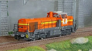 Jouef HJ2440S Locomotive diesel Vossloh DE 18, COLAS Rails, livrée orange/jaune, - Picture 1 of 4
