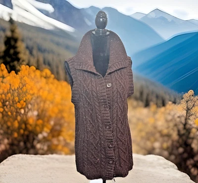 Cárdigan Suéter Gander MTN Mujer L Mezcla Lana Lagenlook Abuela Cottagecore Foto 1 de 4