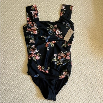 Albion Floral Women’s Bodysuit in Black - Image 1 of 4
