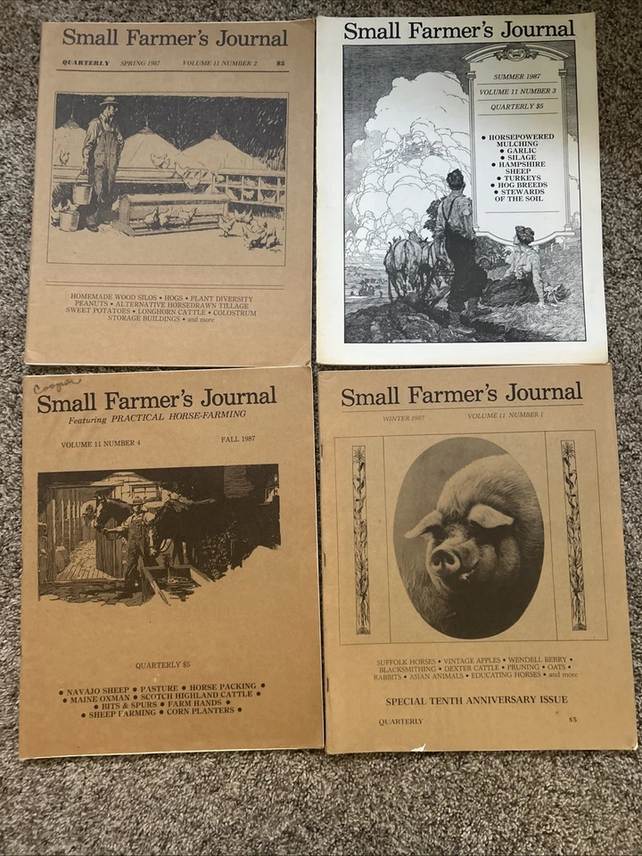 1987 Spring Summer Fall Winter Small Farmers Journal Livestock Crops Horses Farm - Image 1 of 2