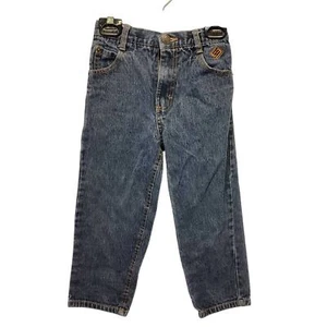 ENYCE by Sean Combs Boys 4 100% Cotton Long Denim Blue Jeans Back Elastic Waist - Picture 1 of 5