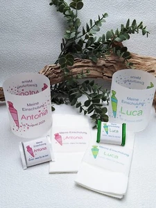 Windlichthülle * Windlicht * Einschulung * Schulkind * Schule * Schultüte * Name - Bild 1 von 6