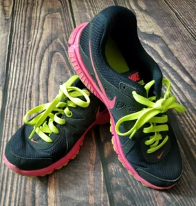 Nike Revolution 2 Max Women's US Size 8.5 Running Shoes Black Yellow Pink  - Picture 1 of 8