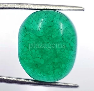 Esmeralda Verde Natural 25.55 Ct Forma Ovalada Colombia Certificada Piedra Preciosa 5ART - Imagen 1 de 6