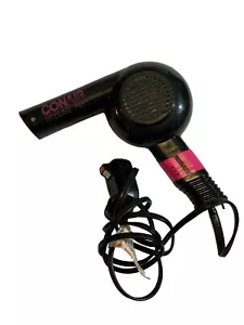 Vintage 1993 Grand Champion Conair Stylist 1500 Blowdryer TESTED - black/pink - Picture 1 of 4
