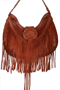 Scully Handtasche Leder Fransen und Nieten B177 - Bild 1 von 2