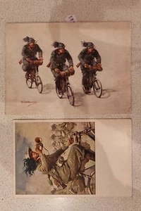 BERSAGLIERI CICLISTI-LOTTO 2 CARTOLINE-C28-185 - Picture 1 of 1