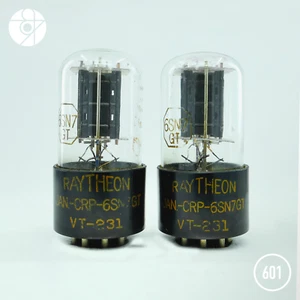 NOS+ Perfectly Matched Pair of Raytheon VT-231 (6SN7) - Picture 1 of 6
