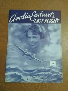 "AMELIA EARHART'S LAST FLIGHT"" SPARTITI 1939 - Foto 1 di 2